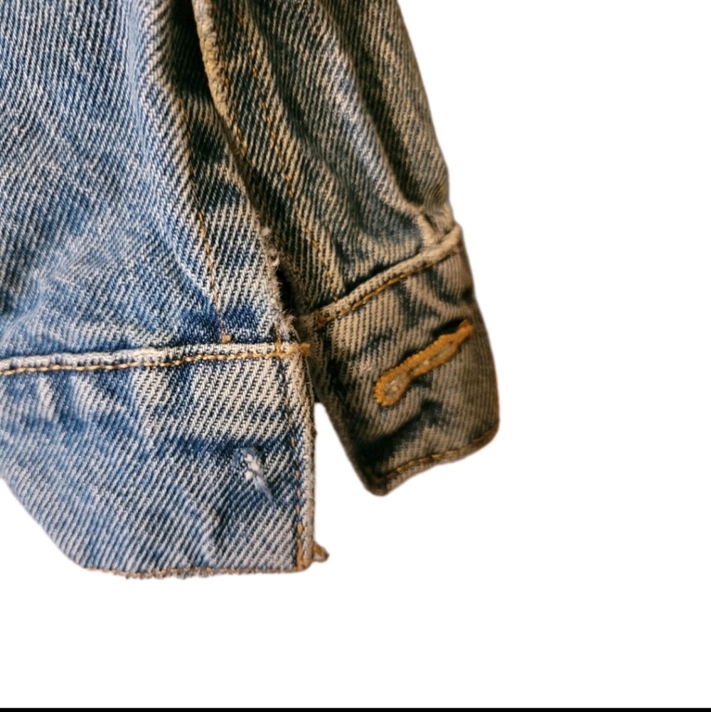 Levi's Women's Trucker Jean Jacket Size Large Grunge Revival - Picture 5 of 6